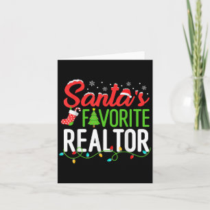 Cartão Papais noeis Favoritos do Realtor Natal Imobiliári