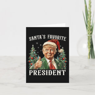 Cartão Papais noeis Favoritos Presidente Engraçado Trump