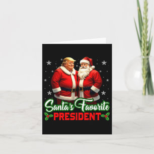 Cartão Papais noeis Favoritos Presidente Trump Faz Natal