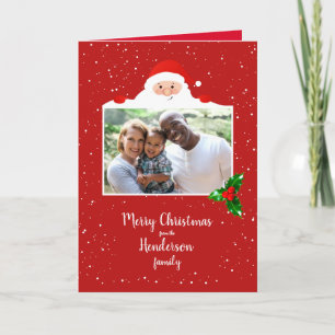 Cartão Papais noeis Festivos Cheeky - Foto Personalizada 