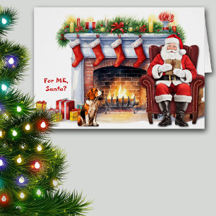 Cartão Papais noeis Gift Beagle Dog Natal