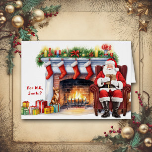 Cartão Papais noeis Gift Chihuahua Dog Natal