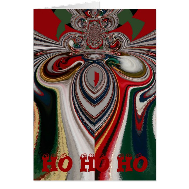 Cartão Papais noeis incríveis HoHo Feliz Natal (Frente)