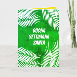 Cartão Papais noeis italianos Buona Settimana Semana Sant