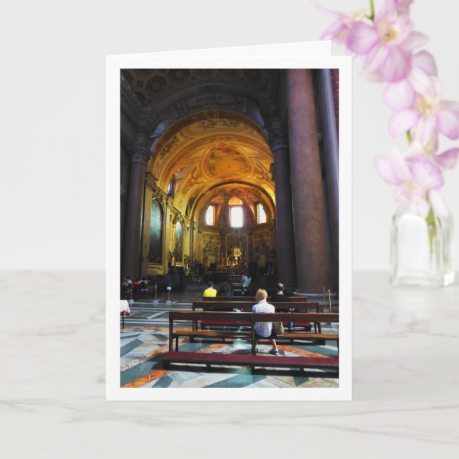 Cartão Papais noeis Maria degli Angeli Portrait, Roma, It (Orquídea)