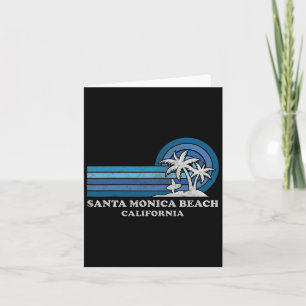 Cartão Papais noeis Monica Beach California Family Summer