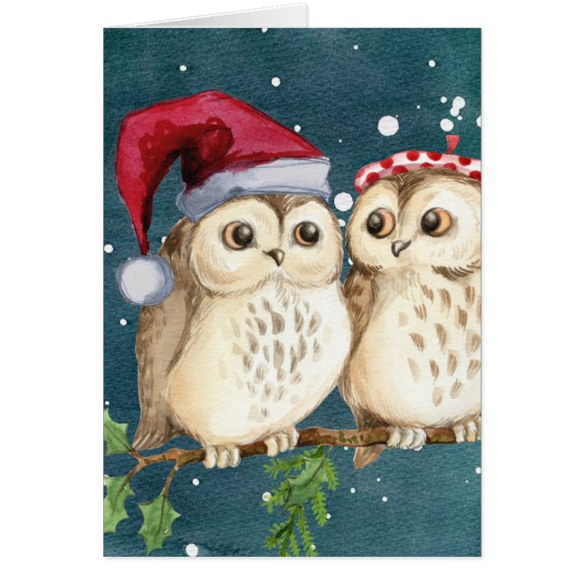 Cartão Papais noeis Natal (Frente)