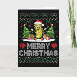 Cartão Papais noeis picam Feliz Natal Festa de Natal Engr
