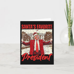 Cartão Papais noeis Presidente Favorito Trump 2024 Fu Nat