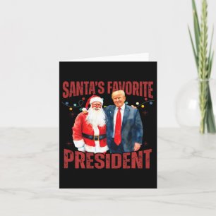 Cartão Papais noeis Presidente Favorito Trump Papais noei