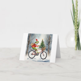 Cartão Papais noeis Sapo Natal