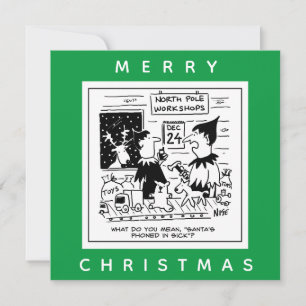 Cartão Papais noeis Telefônicos em Doença para o seu Work