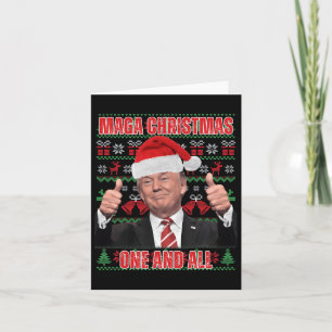 Cartão Papais noeis Tremem o Natal Humor Engraçado Trump