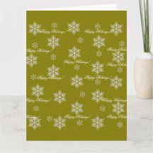 Papel de embrulho dourado Feliz Natal Flocos de ne