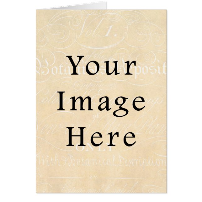 Cartão Papel de Pergaminho do Texto do Script de Script d (Frente)