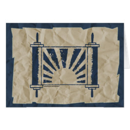 Cartão Papel enrugado Torah afligido do nascer do sol no