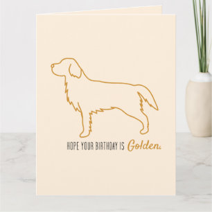 Cartão Papel Higiênico Golden Retriever