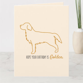 Cartão Papel Higiênico Golden Retriever