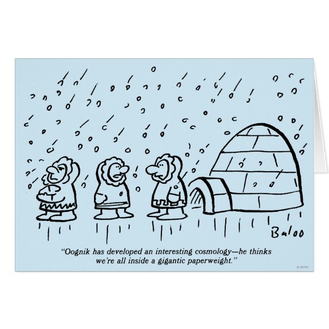 Cartão Paperweight (Frente Horizontal)