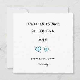 Cartão Papis LGBT Dia dos pais gays Dois pais fofos moder