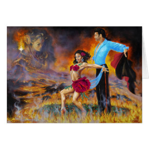 Cartão Papoila da paixão