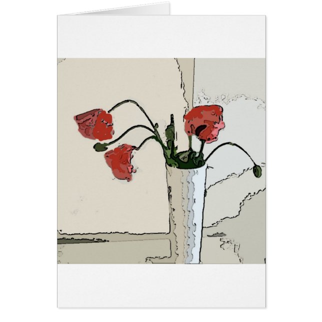 Cartão Papoilas (Frente)