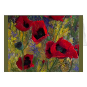 Cartão Papoilas de Alicias