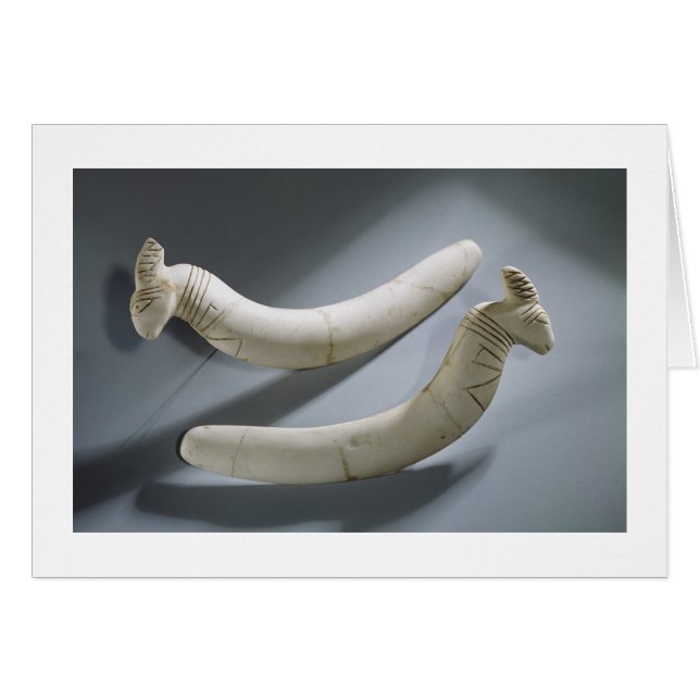 Cartão Par de castanhetas, Período de Thinite (hipopótamo (Frente Horizontal)