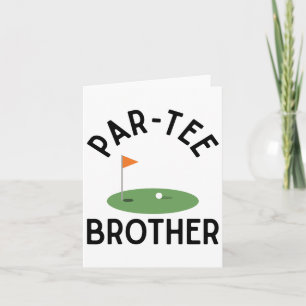 Cartão Par Tee Brother Funny Golf Family M