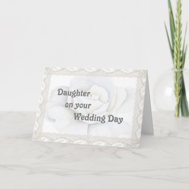 Cartão para a Filha no Dia de Casamento (Frente)