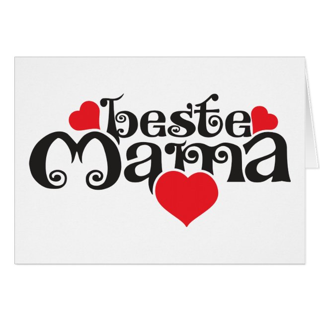 Cartão Para a melhor mamãe... (Frente Horizontal)