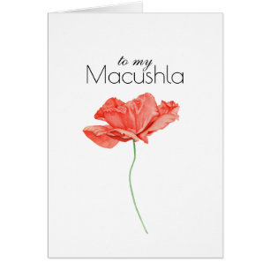 Cartão Para a minha Macushla (Querido) com uma bela pipoc