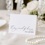 Cartão "Para A Minha Madrinha de casamento No Meu<br><div class="desc">Marque o campo "Logotipo e marca do criador independente" e marque a caixa se não quiser que o logotipo apareça na placa. Projetado para coordenar com a Coleção de Convite para Casamento "Chloe". Visualize o link de coleção nesta página para ver todos os itens correspondentes nesta bela design.</div>