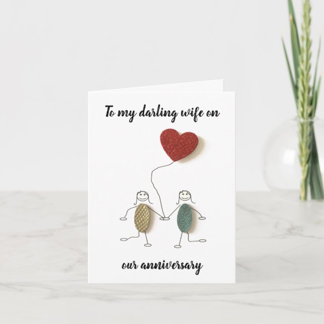 Cartão - Para A Minha Mulher Querido No Nosso Aniv (Frente)