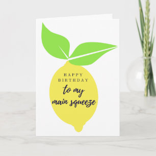 Cartão Para a minha placa de aniversário de aperto princi