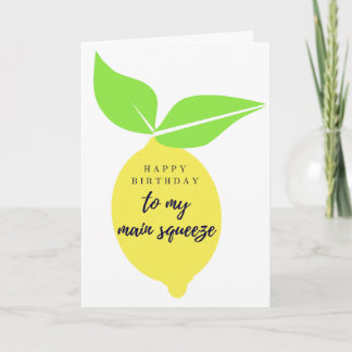 Cartão Para a minha placa de aniversário de aperto princi