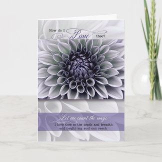 Cartão para a Mulher Romântica Aniversário Suave Flor de