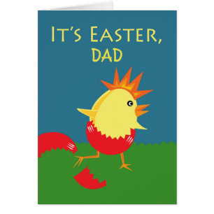 Cartão Para a Páscoa frontal personalizada do Pai, faça u