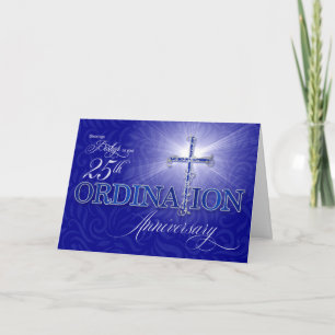 Cartão para a Portaria do Bishop 25 Silver Jubilee