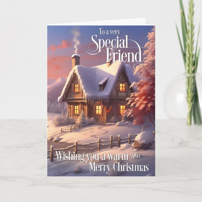 Cartão Para alguns amigos especiais Feliz Natal (Frente)