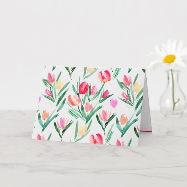 Cartão para Amantes de Tulipas (Planta pequena)