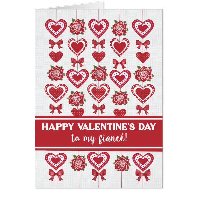 Cartão Para Arcos de Rosas vermelhas de Namorados de alim (Frente)