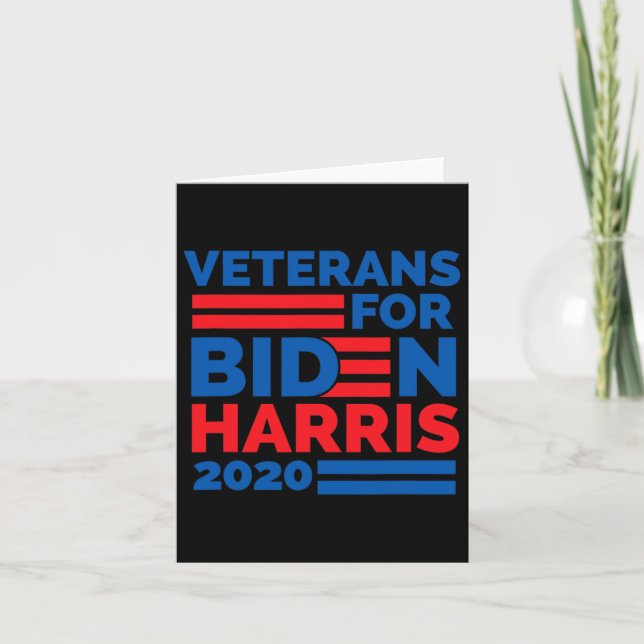 Cartão Para Biden Harris 2020 (Frente)