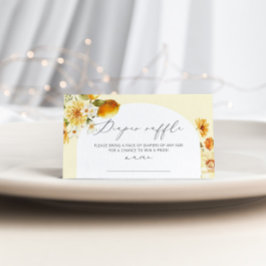 Cartão para bilhetes de rampas de fralda de limão