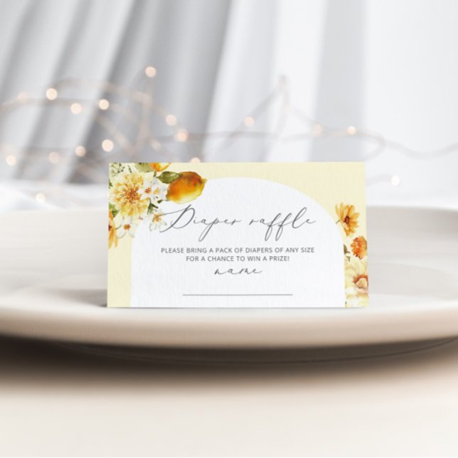 Cartão para bilhetes de rampas de fralda de limão (Criador carregado)