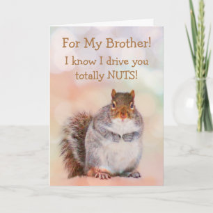 Cartão Para Brother Squirrel Birthday