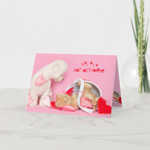 Cartão para cães e gatos Namorados com astropia