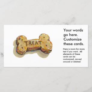 Cartão para cães festas eventos comerciais