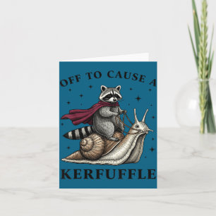 Cartão Para Camisa Fora Causa Confusão Raccoon Meme