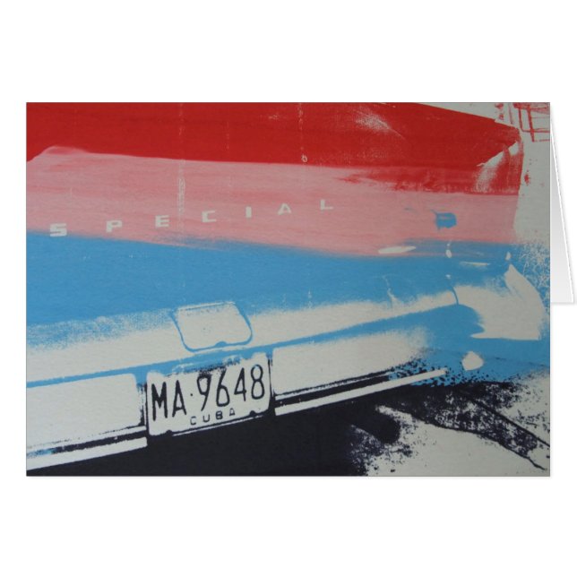 Cartão Pára-choque Multicolour (Frente Horizontal)